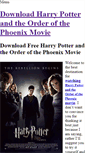 Mobile Screenshot of downloadharrypotterandtheorderofthephoenix.weebly.com