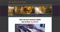 Desktop Screenshot of 2007ski-doosummitx800r.weebly.com