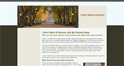 Desktop Screenshot of idontwantadivorce.weebly.com