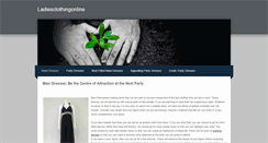 Desktop Screenshot of ladiesclothingonline.weebly.com