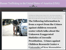 Tablet Screenshot of humantraffickingintheusa.weebly.com