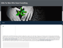 Tablet Screenshot of presentsformenwhohaveeverything.weebly.com