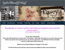 Tablet Screenshot of capturedmomentsbychassidy.weebly.com