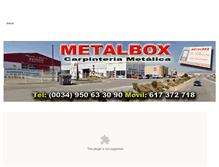 Tablet Screenshot of metalbox.weebly.com