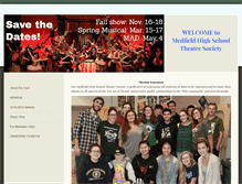 Tablet Screenshot of medfielddrama.weebly.com