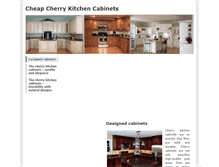 Tablet Screenshot of cheapcherrykitchencabinets.weebly.com