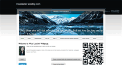 Desktop Screenshot of misslawler.weebly.com