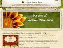 Tablet Screenshot of harvesthomeshow.weebly.com