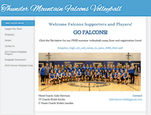 Tablet Screenshot of ladyfalconvolleyball.weebly.com