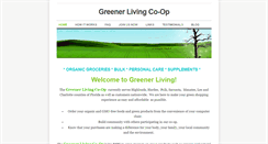 Desktop Screenshot of greenerlivingcoop.weebly.com