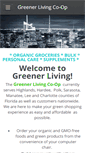 Mobile Screenshot of greenerlivingcoop.weebly.com