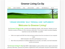 Tablet Screenshot of greenerlivingcoop.weebly.com