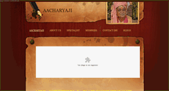 Desktop Screenshot of aacharyaji.weebly.com
