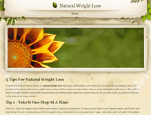 Tablet Screenshot of natural-weight-loss-tips.weebly.com