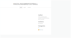 Desktop Screenshot of macklinsabrefootball.weebly.com