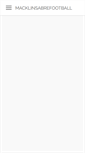 Mobile Screenshot of macklinsabrefootball.weebly.com
