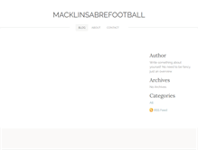 Tablet Screenshot of macklinsabrefootball.weebly.com