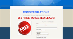 Desktop Screenshot of 250freeleads.weebly.com
