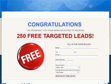 Tablet Screenshot of 250freeleads.weebly.com