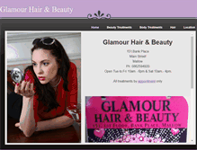 Tablet Screenshot of glamourhairandbeauty.weebly.com