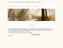 Tablet Screenshot of foreveryoungeliteagency.weebly.com