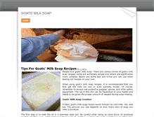 Tablet Screenshot of goatsmilkssoap.weebly.com