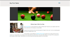 Desktop Screenshot of buypooltable.weebly.com