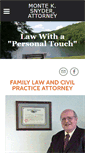 Mobile Screenshot of monteksnyderattorney.weebly.com