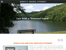 Tablet Screenshot of monteksnyderattorney.weebly.com