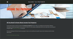 Desktop Screenshot of incometaxpreparer.weebly.com