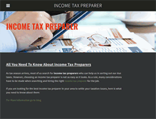 Tablet Screenshot of incometaxpreparer.weebly.com