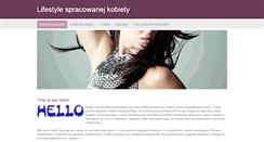 Desktop Screenshot of lifestylespracowanejkobiety.weebly.com