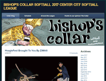 Tablet Screenshot of bishopscollarsoftball.weebly.com