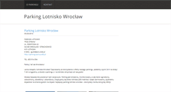 Desktop Screenshot of parking-lotnisko-wroclaw.weebly.com