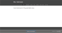 Desktop Screenshot of ckahrmann.weebly.com