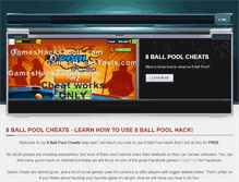 Tablet Screenshot of 8ballpoolcheatshelp.weebly.com