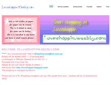 Tablet Screenshot of luvzshoppin.weebly.com