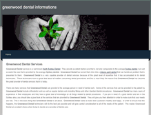 Tablet Screenshot of greenwooddental.weebly.com