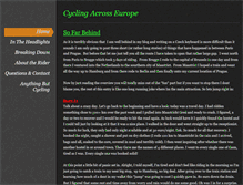 Tablet Screenshot of cyclingacrosseurope.weebly.com