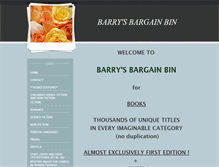 Tablet Screenshot of barrysbargainbin.weebly.com