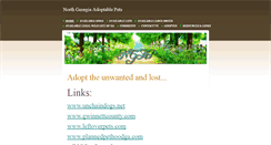 Desktop Screenshot of northgeorgiaadoptablepets.weebly.com