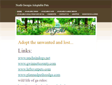 Tablet Screenshot of northgeorgiaadoptablepets.weebly.com