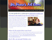 Tablet Screenshot of amherstart4to6.weebly.com
