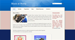 Desktop Screenshot of musicatmercy.weebly.com