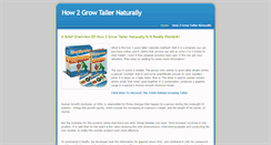 Desktop Screenshot of how2growtallernaturally.weebly.com