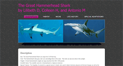 Desktop Screenshot of greathammerheadshark.weebly.com