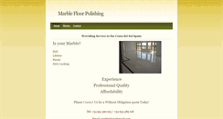 Desktop Screenshot of marblefloorpolishing.weebly.com