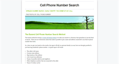 Desktop Screenshot of cellphonenumbersearch.weebly.com