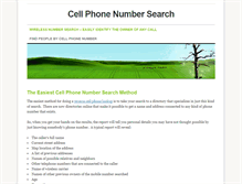 Tablet Screenshot of cellphonenumbersearch.weebly.com