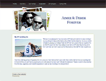 Tablet Screenshot of aimeederekforever.weebly.com